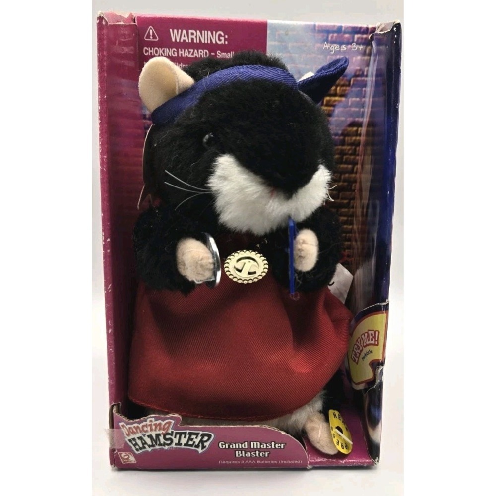 Vintage Gemmy Dancing Hamster Grand Master‎ Blaster 2001 Rockafeller Skank Toy
